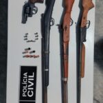 EM AREIA: Polícia Civil prende homem por posse ilegal de quatro armas de fogo na zona rural do município