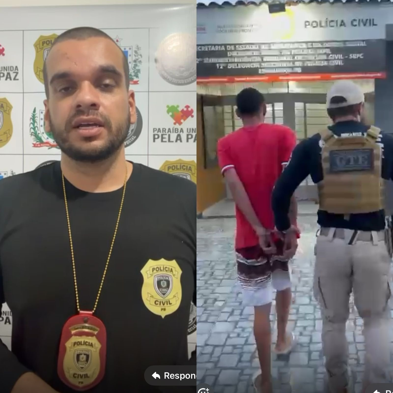 EM ESPERANÇA: Polícia Civil prende duas pessoas investigadas por tentativa de homicídio no Agreste paraibano