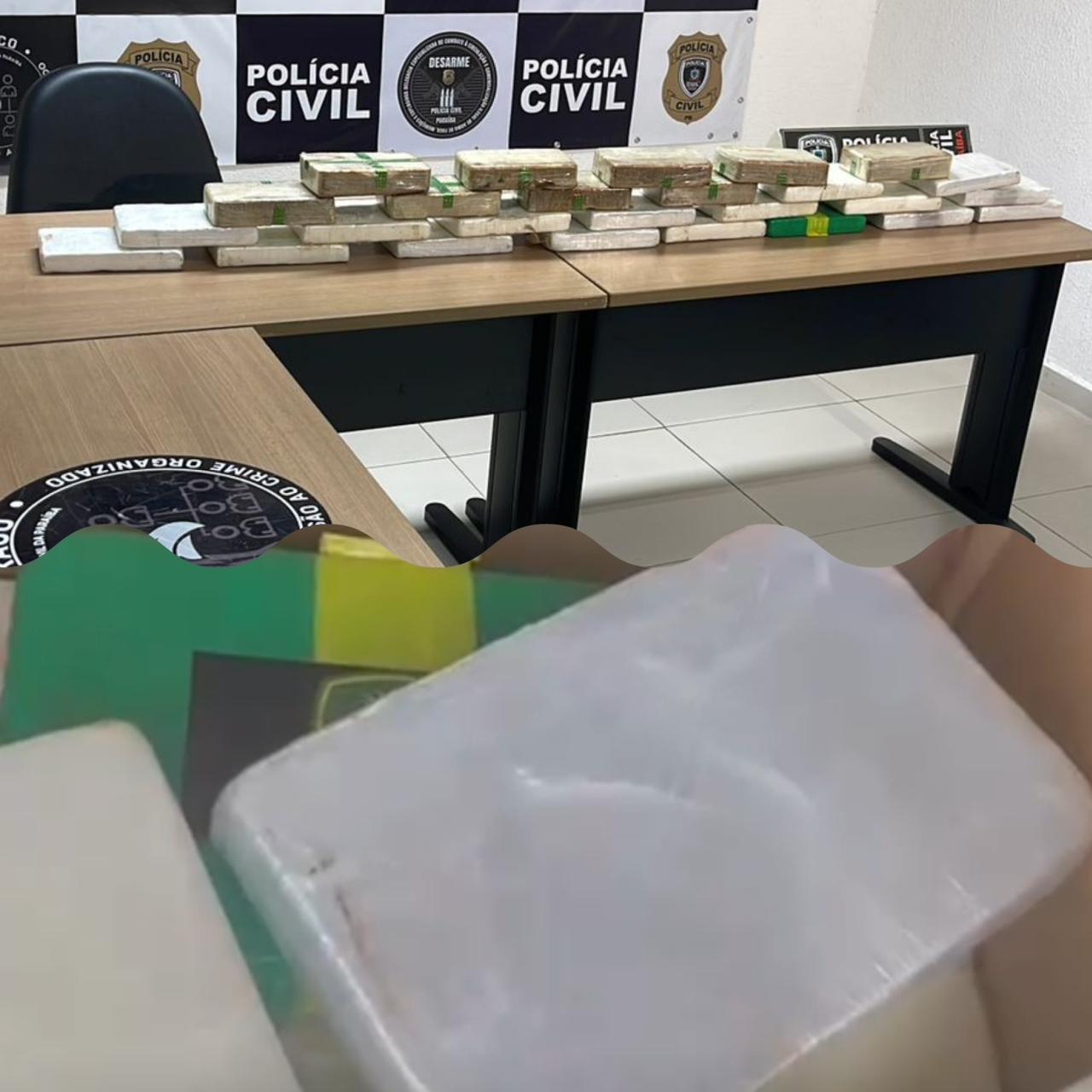 DRACO: Polícia Civil prende três suspeitos com carga de drogas avaliada em quase R$ 1 milhão