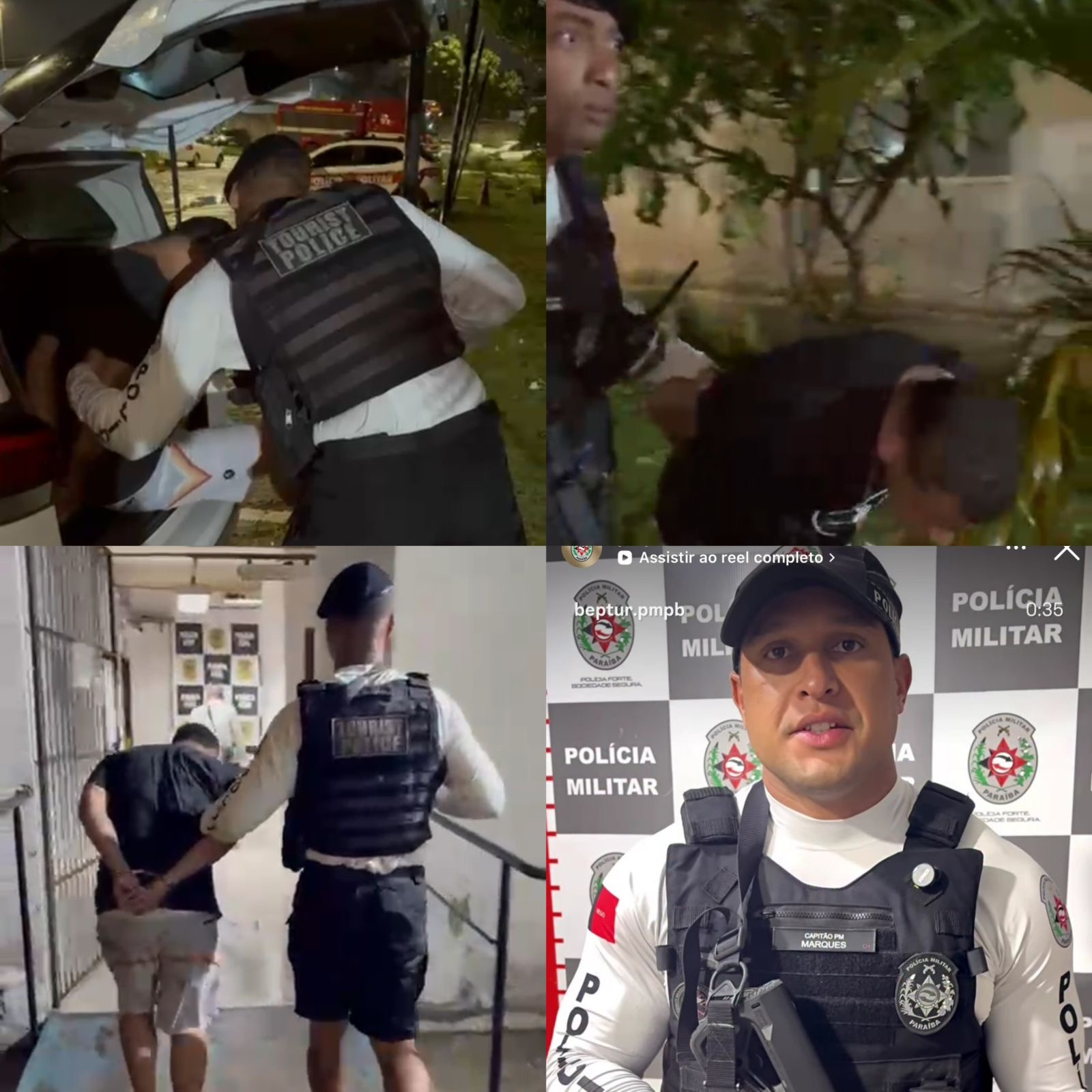 BEPTur prende suspeito com 25 zip lock de drogas durante operação na Praia do Bessa, em João Pessoa