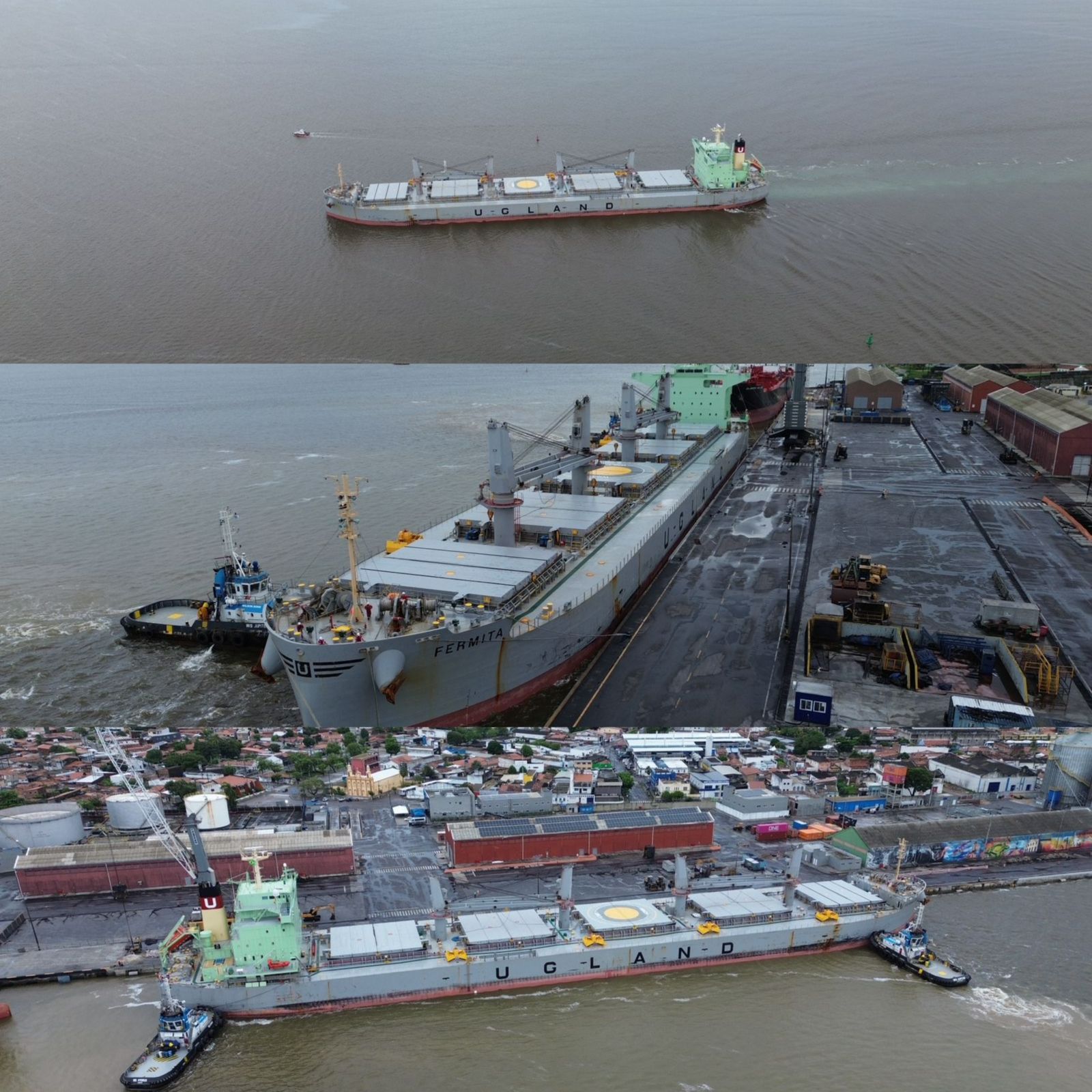 Porto de Cabedelo registra marco histórico com atracação do navio Fermita