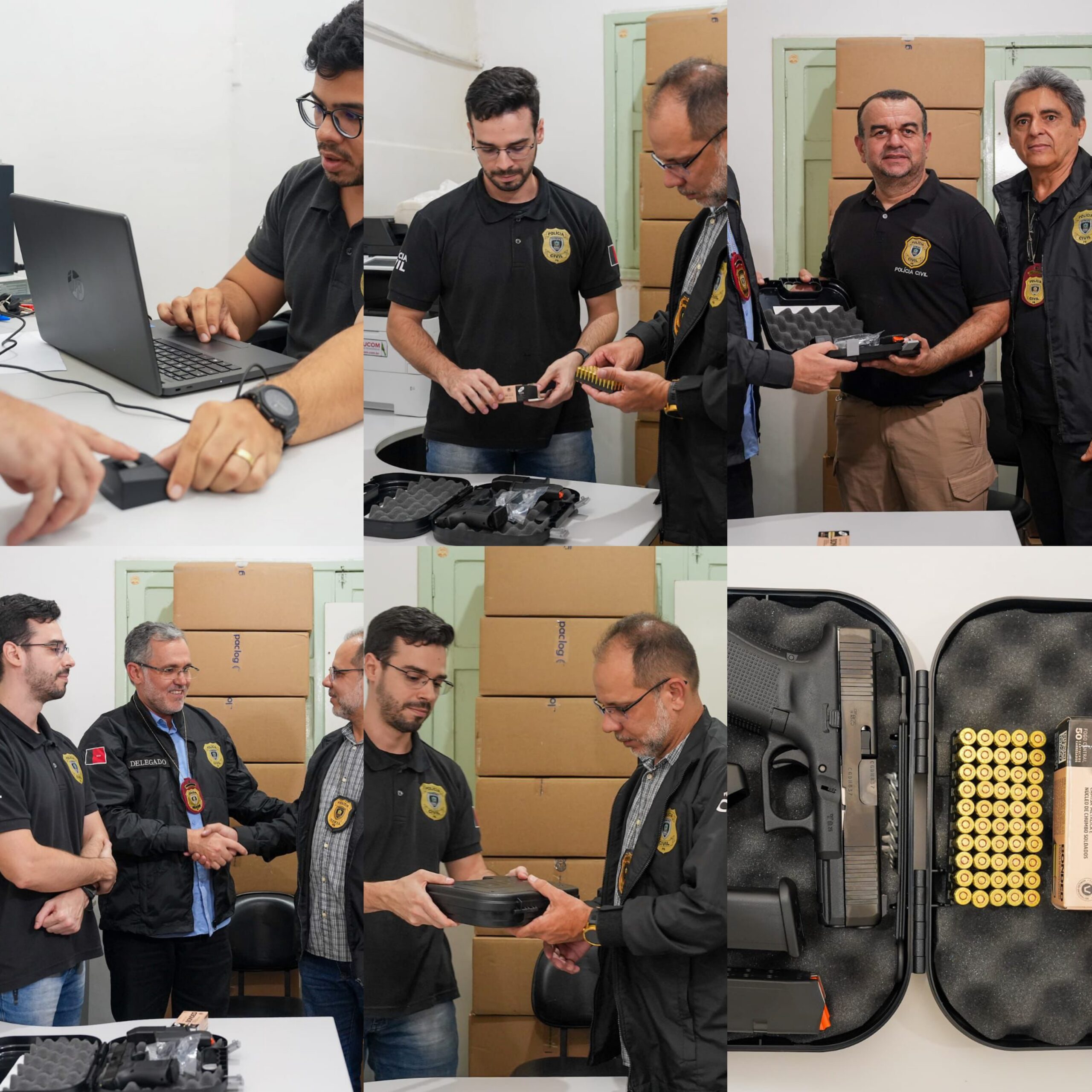 ARMAMENTO: Polícia Civil segue entrega de novas pistolas Glock calibre 9mm para servidores da 2ª SRPC