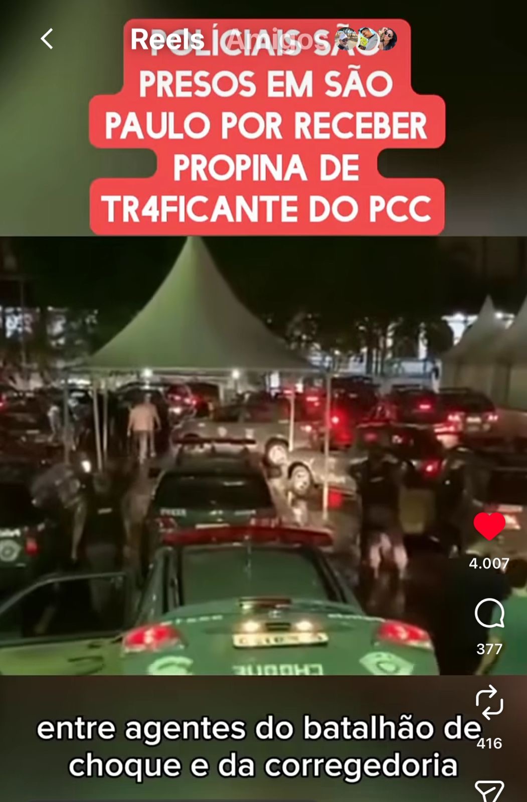 OPERAÇÃO INVESTIGA SUPOSTO ESQUEMA DE CORRUPÇÃO ENTRE POLICIAIS E FACÇÃO CRIMINOSA EM SÃO PAULO