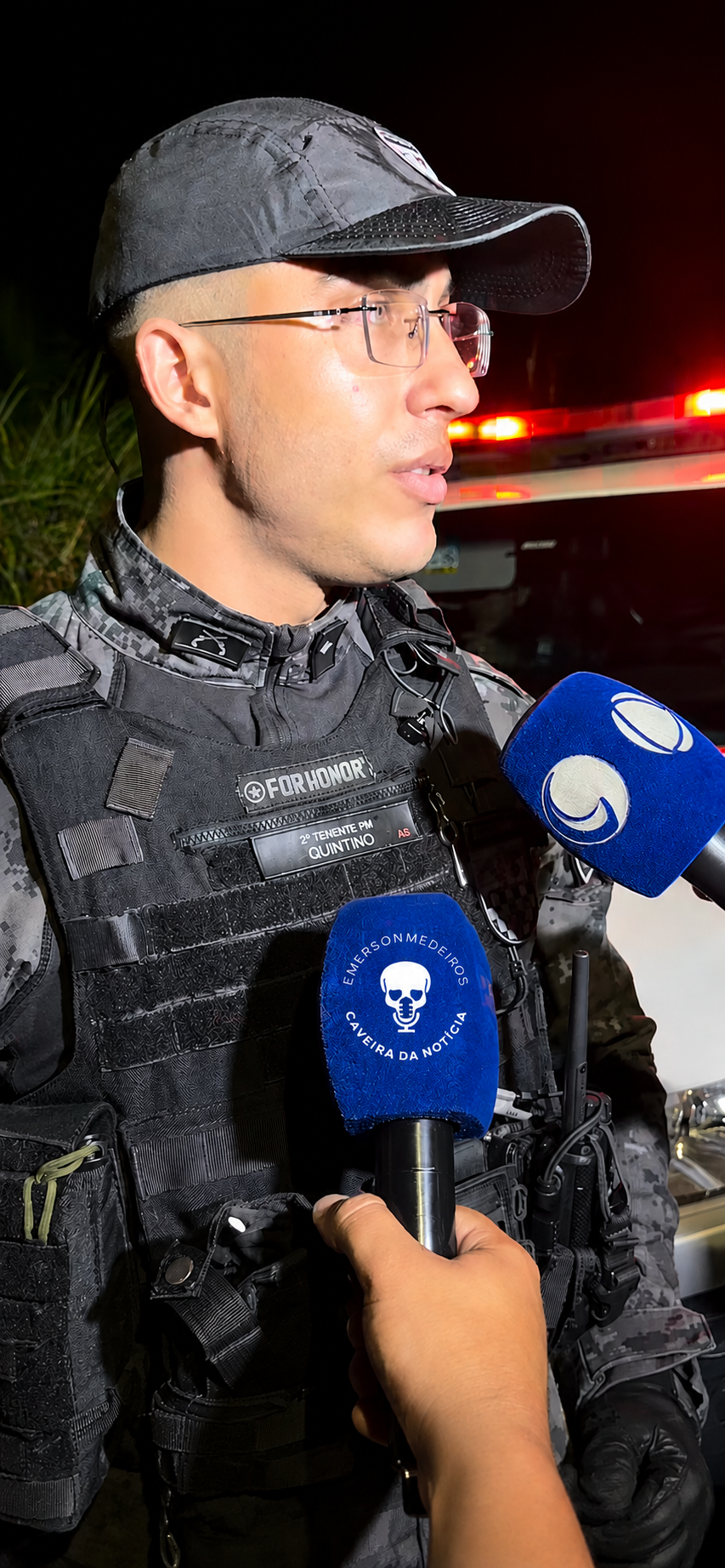 Motociclista se envolve em acidente durante passagem de comboio policial em Santa Rita