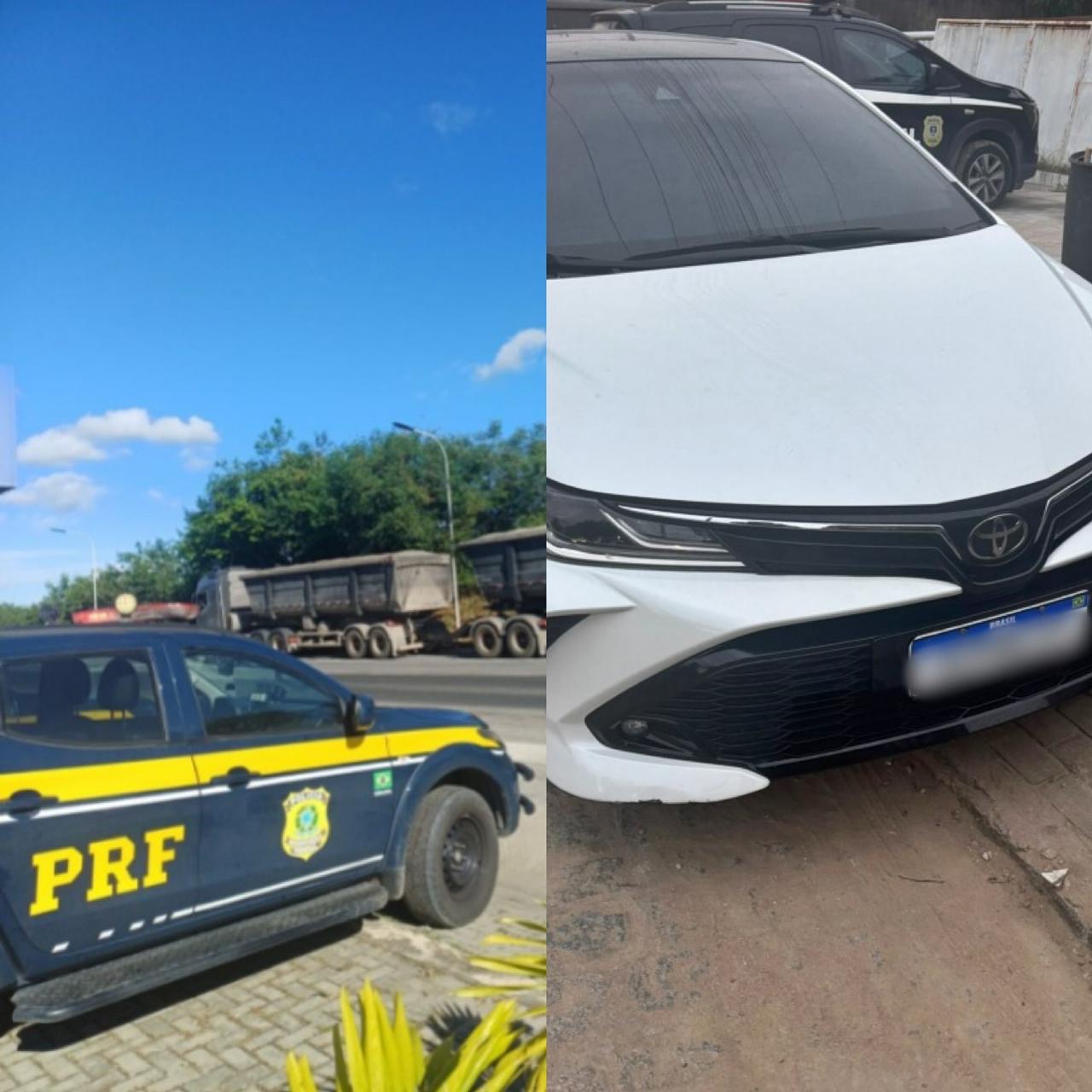 PRF na Paraíba realiza ações de combate aos crimes tributários, prende foragido da Justiça por roubo e tira de circulação carro adulterado