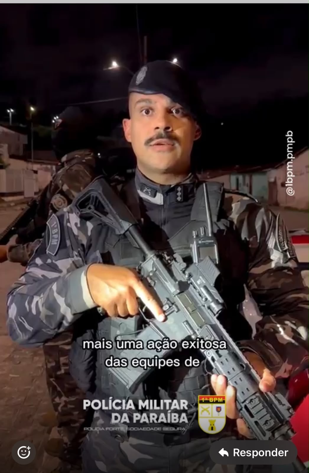 🚔⚡️FORÇA TÁTICA DO 1º BPM APREENDE MAIS UMA ARMA DE FOGO DURANTE A OPERAÇÃO PARAÍBA MAIS SEGURA.