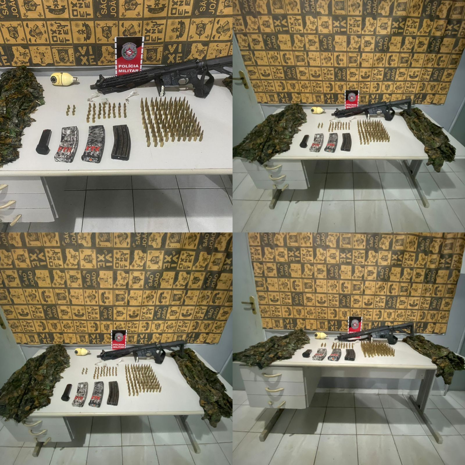 PM APREENDE FUZIL DE GUERRA E PRENDE SUSPEITO LIGADO A FACÇÃO CRIMINOSA EM BAYEUX