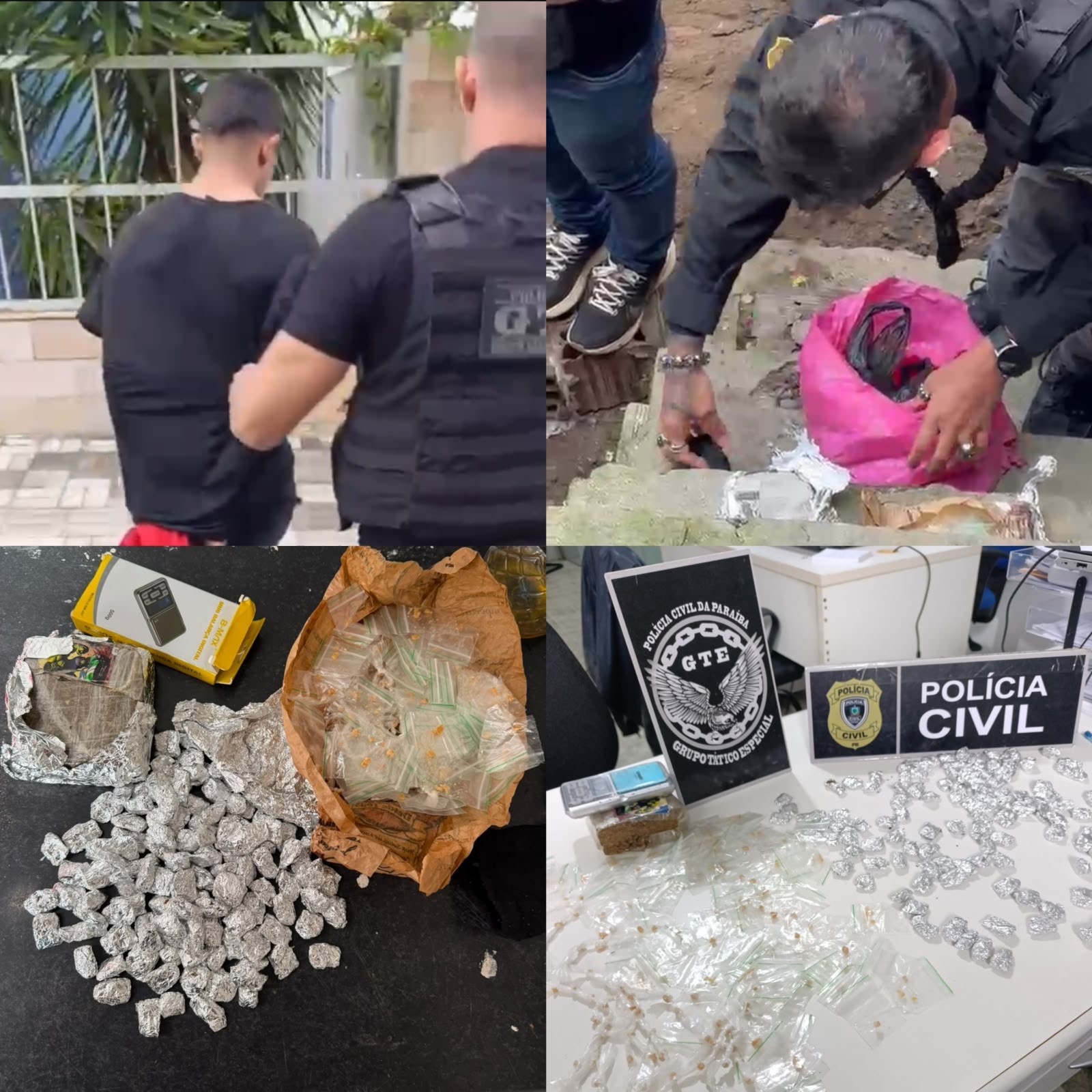 EM ESPERANÇA: Polícia Civil prende suspeito por tráfico de drogas e apreende crack e maconha
