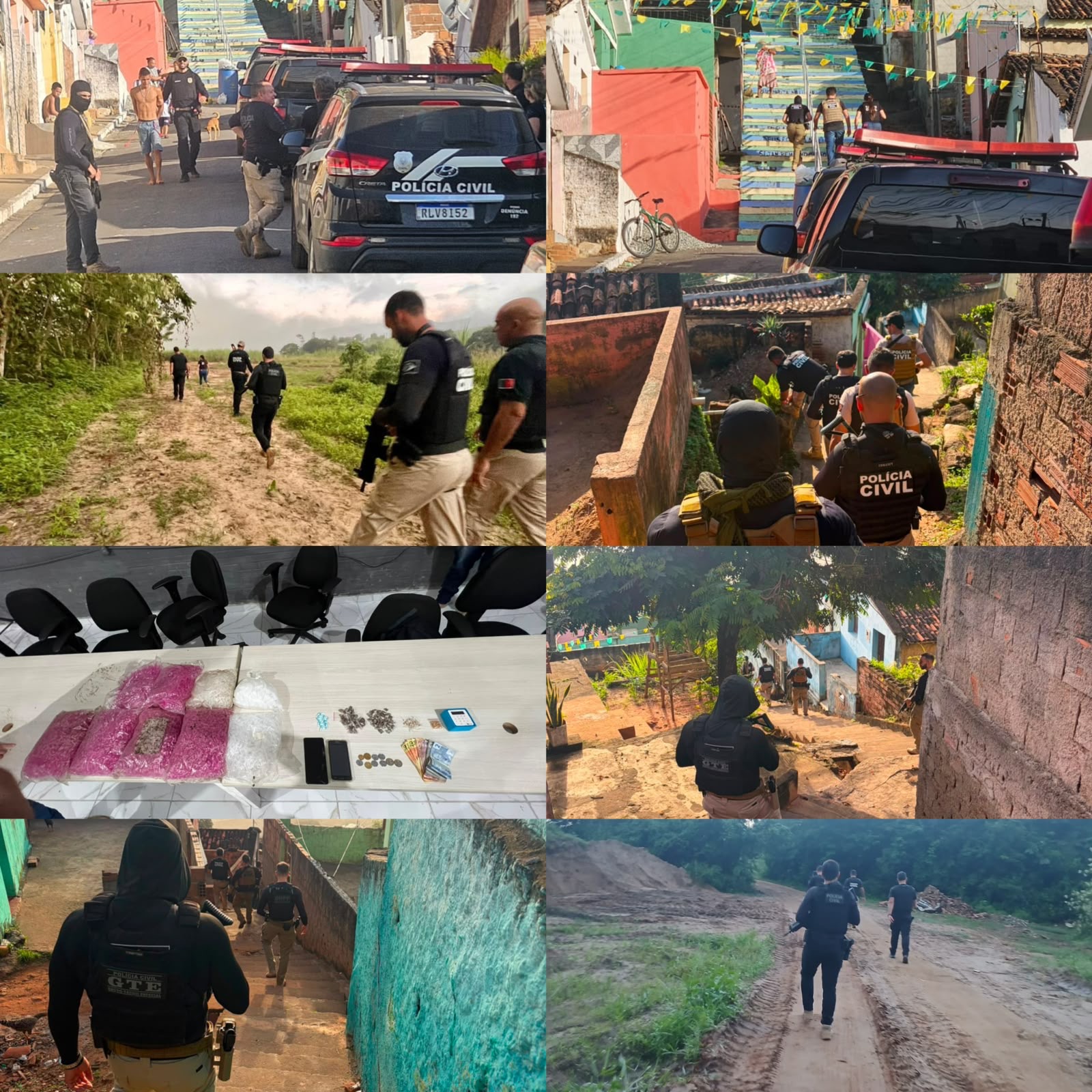 OPERAÇÃO A RETOMADA: Polícia Civil combate facções criminosas e apreende drogas em Alagoa Grande