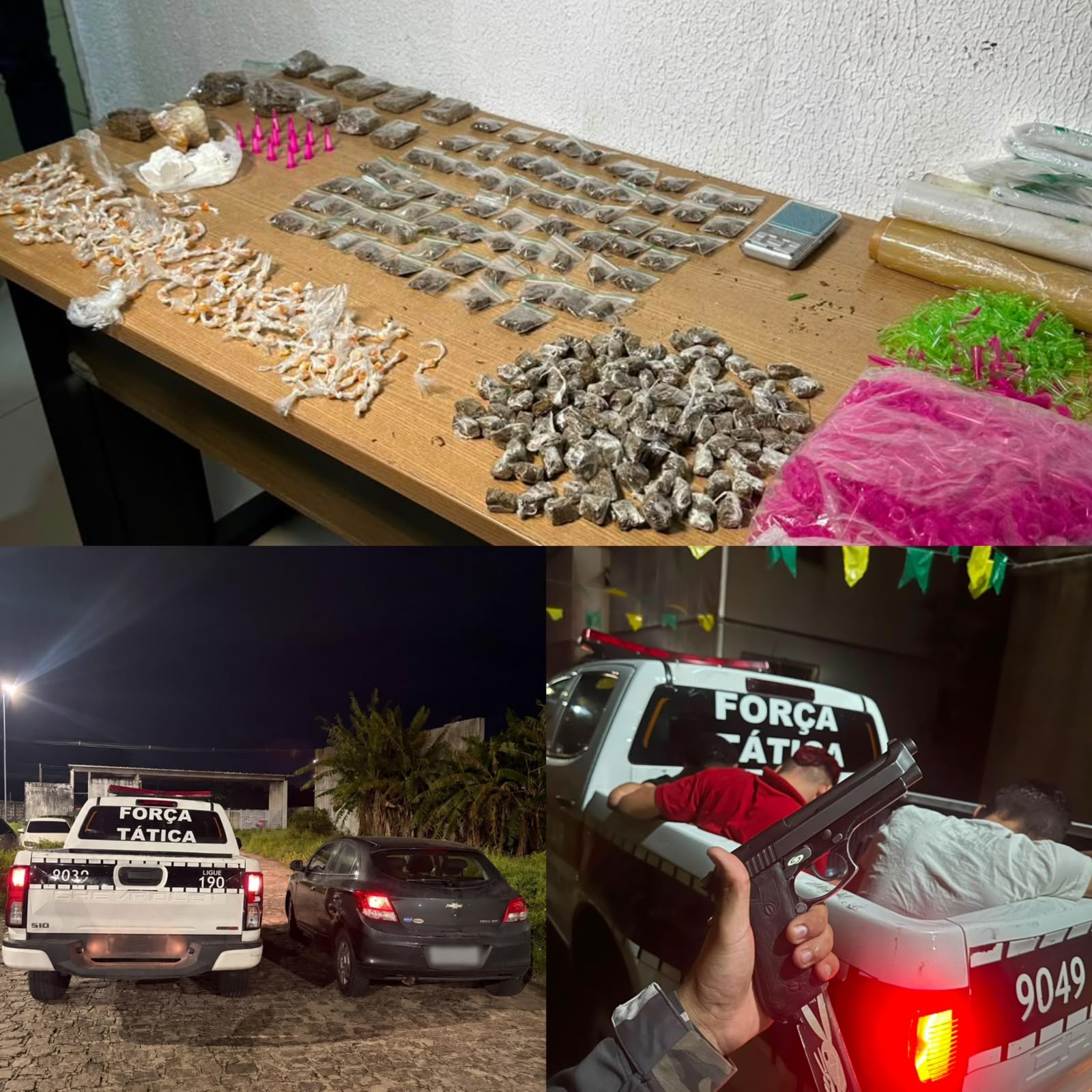 GIRO POLICIAL DO CAVEIRA DA NOTÍCIA: 5º BPM intensifica combate ao crime com apreensão de drogas, arma de fogo, prisão de suspeitos e recuperação de veículo roubado