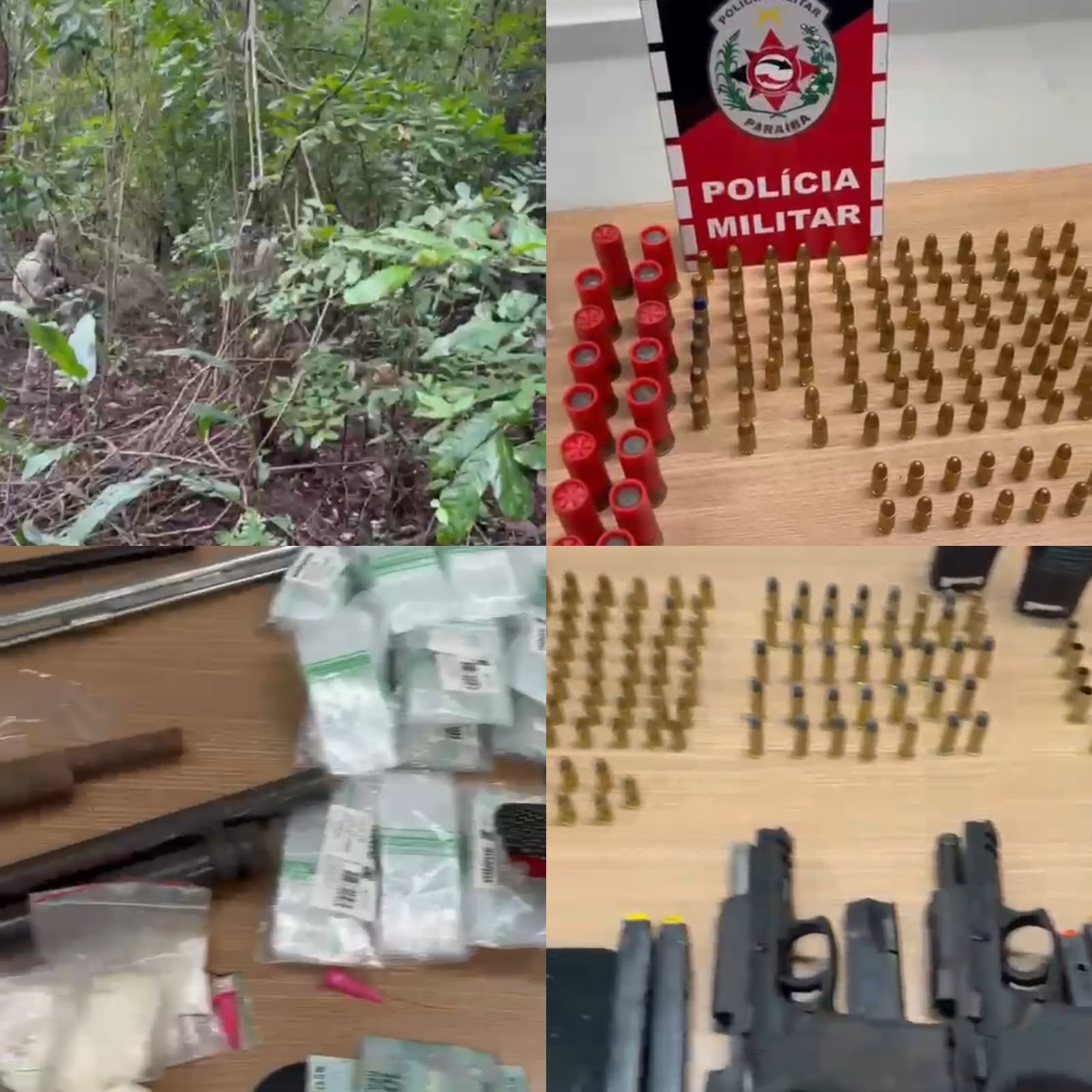 POLÍCIA MILITAR FRUSTRA ATAQUE DE FACÇÃO NO LITORAL NORTE E APREENDE ARSENAL EM MAMANGUAPE