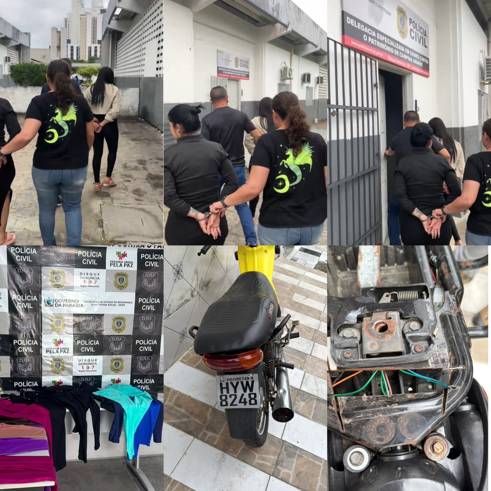 OPERAÇÃO CAMALEOA: Polícia Civil prende dupla especializada em furtos a estabelecimentos comerciais em Campina Grande