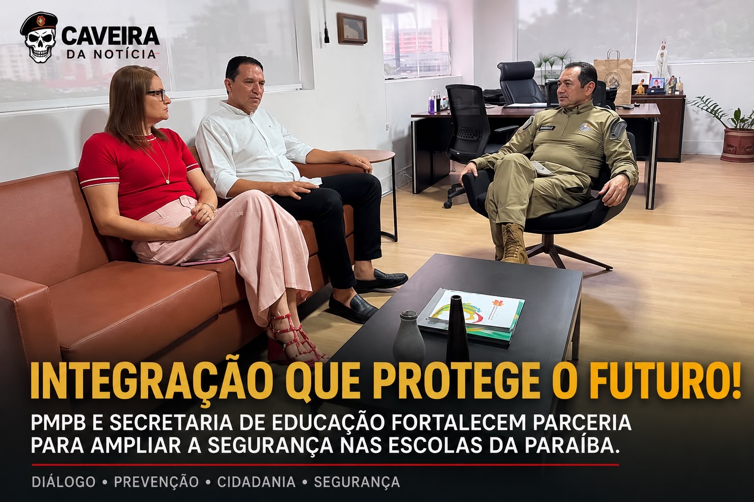PMPB e Secretaria de Educação fortalecem parceria para ampliar ações de segurança nas escolas da Paraíba