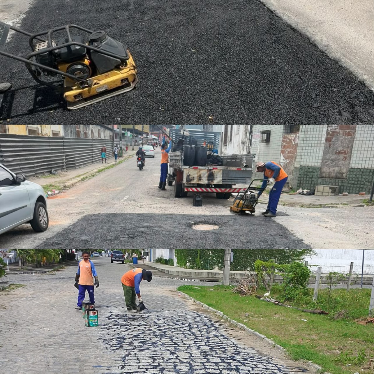 Nesta segunda-feiraPrefeitura inicia semana com serviços da operação tapa-buraco em quase 50 bairros de João Pessoa