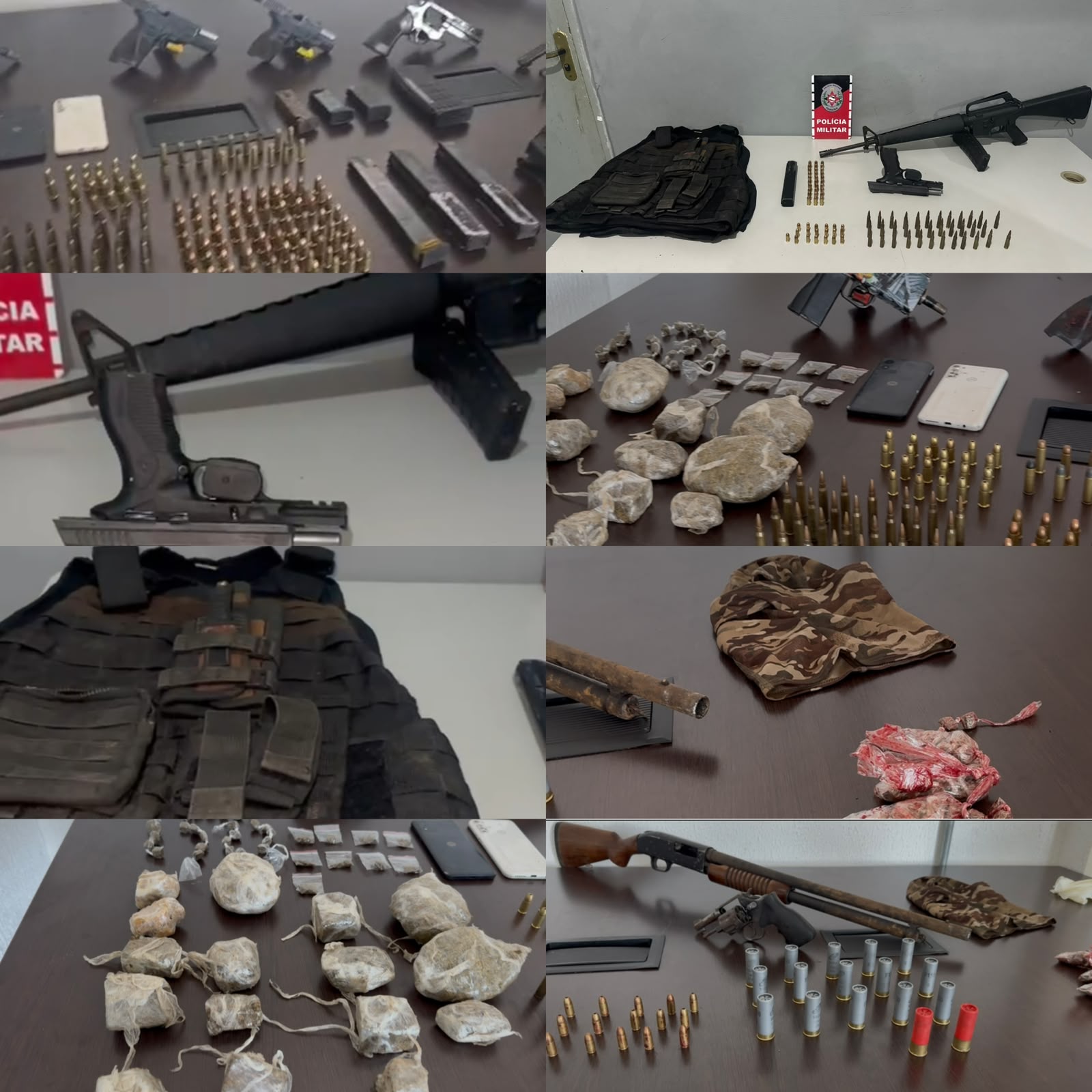 PM intensifica operações na Grande João Pessoa e apreende armas, munições e drogas após confronto