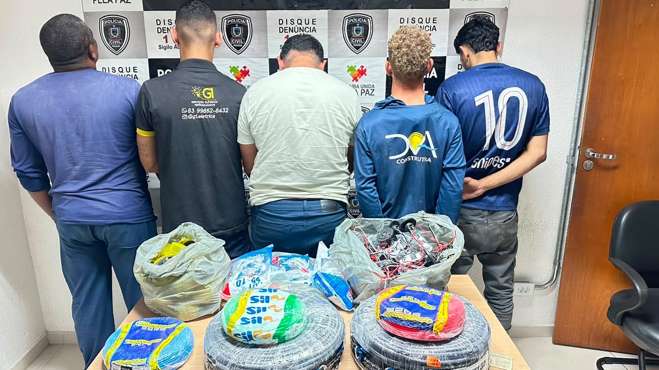 EM JOÃO PESSOA: Polícia Civil desarticula associação criminosa especializada em furto e receptação de materiais de construção
