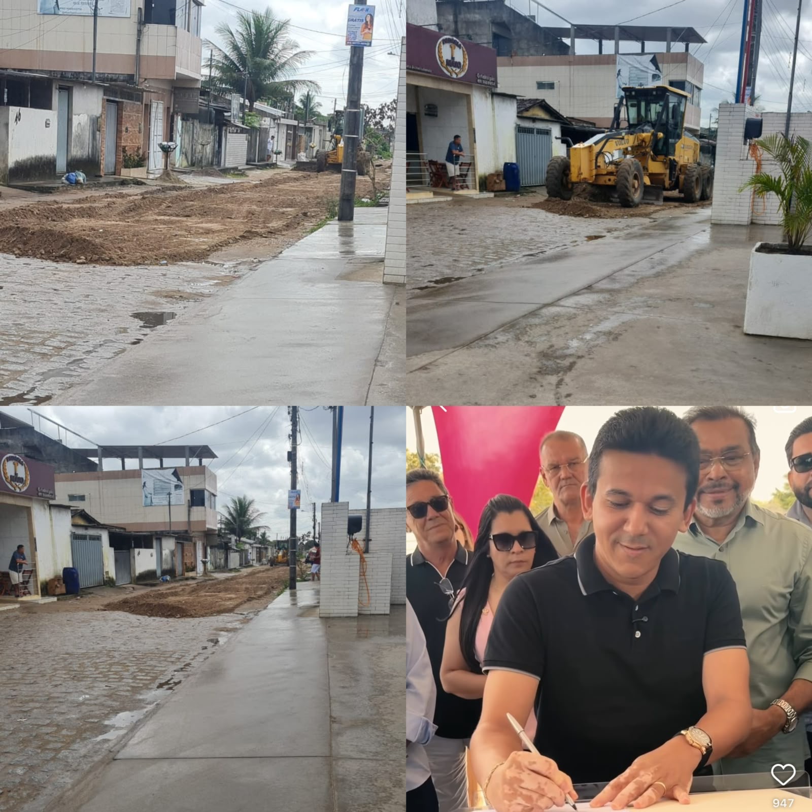 Reconhecimento ao prefeito Jackson Alvino pela pavimentação em Santa Rita