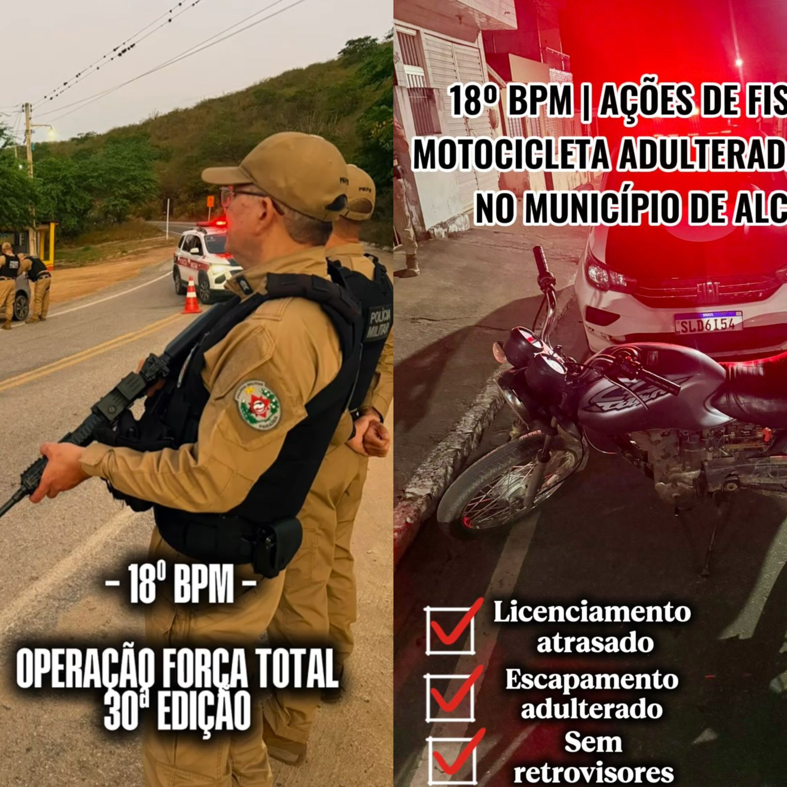 18º BPM intensifica policiamento e apreende motocicleta com irregularidades em Alcantil/PB