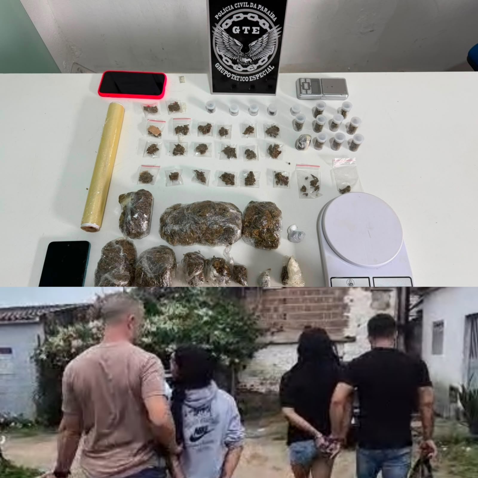 EM ESPERANÇA: Polícia Civil prende duas mulheres em flagrante por tráfico de drogas