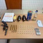 POLÍCIA MILITAR APREENDE ARMA DE FOGO E DROGAS NO BAIRRO ALTO DAS POPULARES