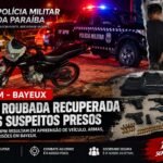 🚨 19º BPM APERTA O CERCO EM BAYEUX, RECUPERA MOTO ROUBADA E PRENDE DOIS SUSPEITOS COM MANDADOS POR HOMICÍDIOS