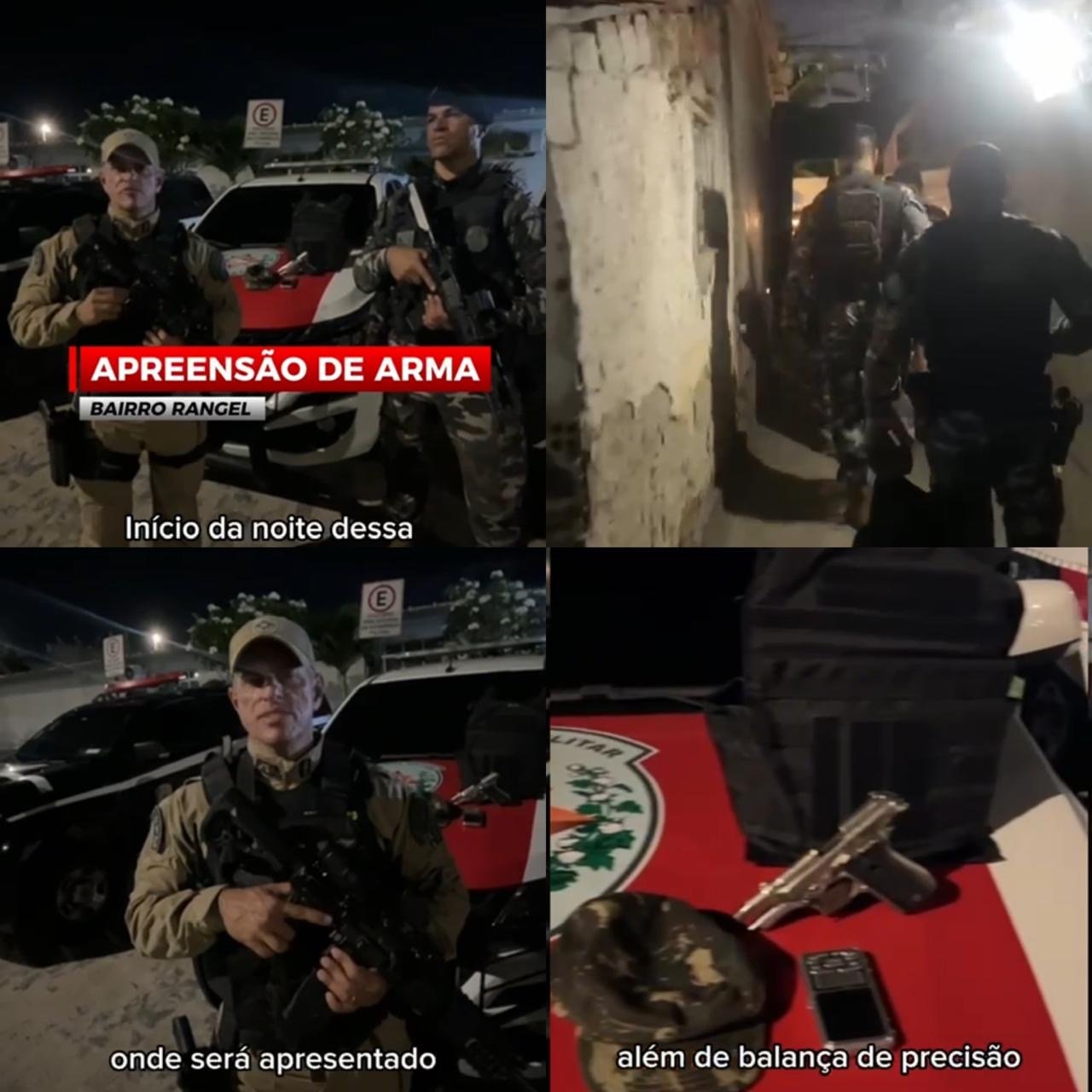 🚨 POLÍCIA MILITAR/1º BPM APREENDE PISTOLA E PRENDE SUSPEITO NO RANGEL 🚔🚨