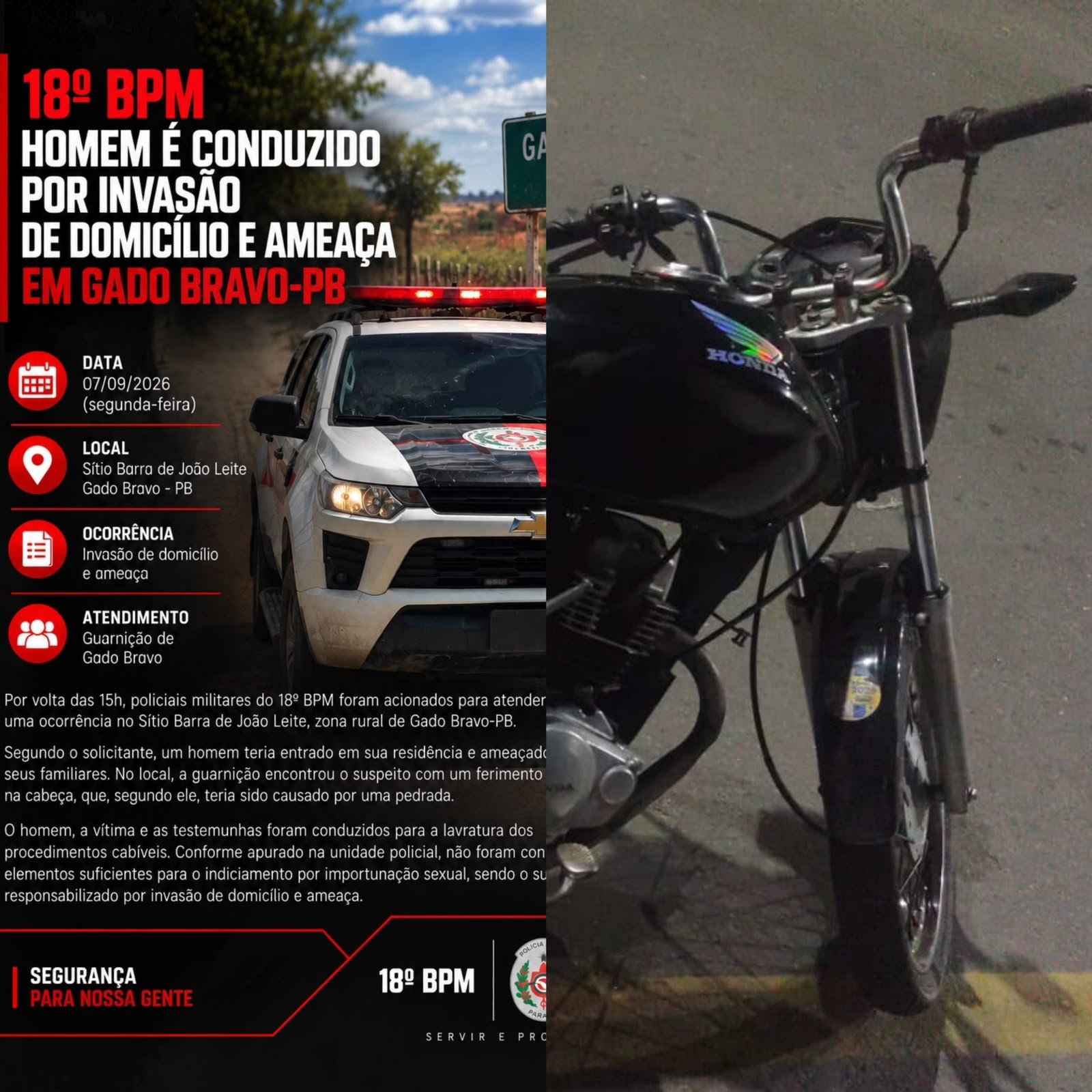 🚨 GIRO POLICIAL DO CAVEIRÃO DA NOTÍCIA | 18º BPM
