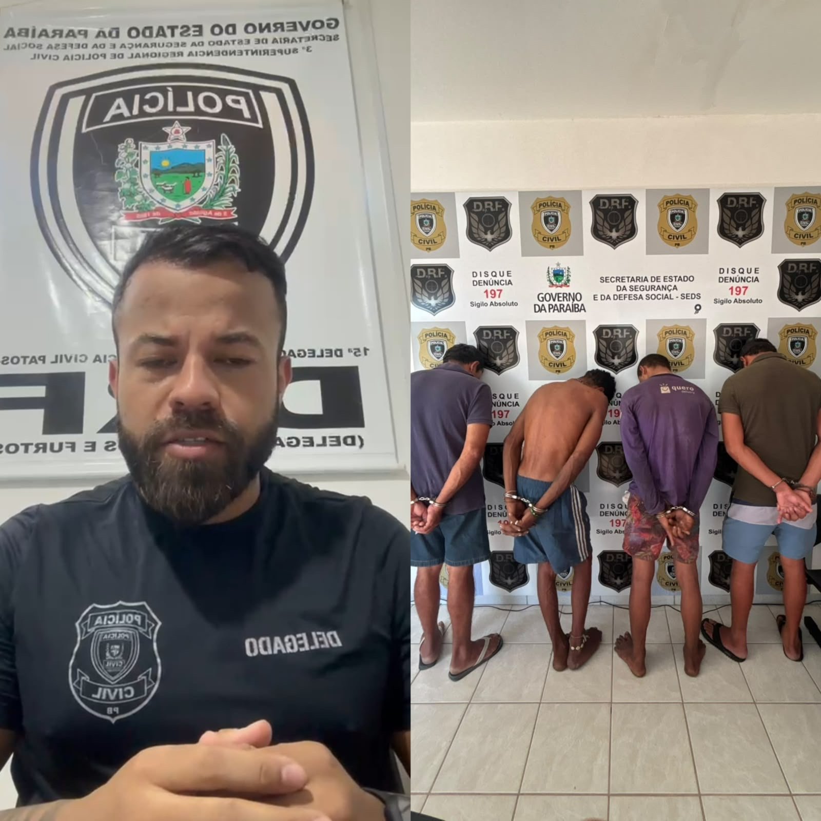 EM PATOS: Polícia Civil cumpre quatro mandados de prisão por furtos e receptação