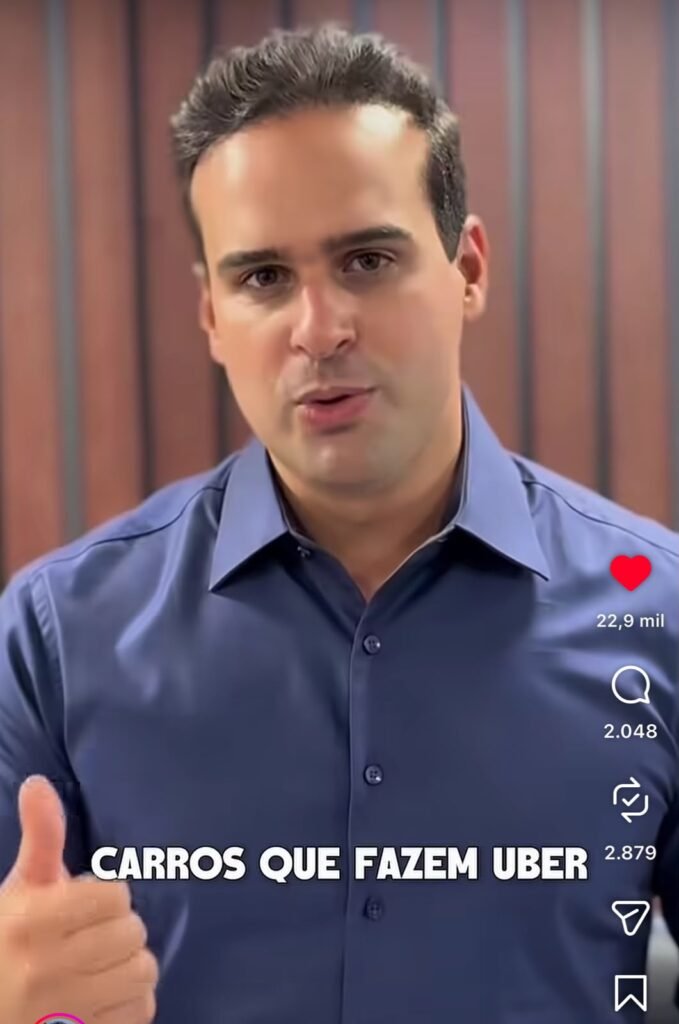 IPVA ZERO: Lucas Ribeiro anuncia projeto para beneficiar motoristas de aplicativo na Paraíba