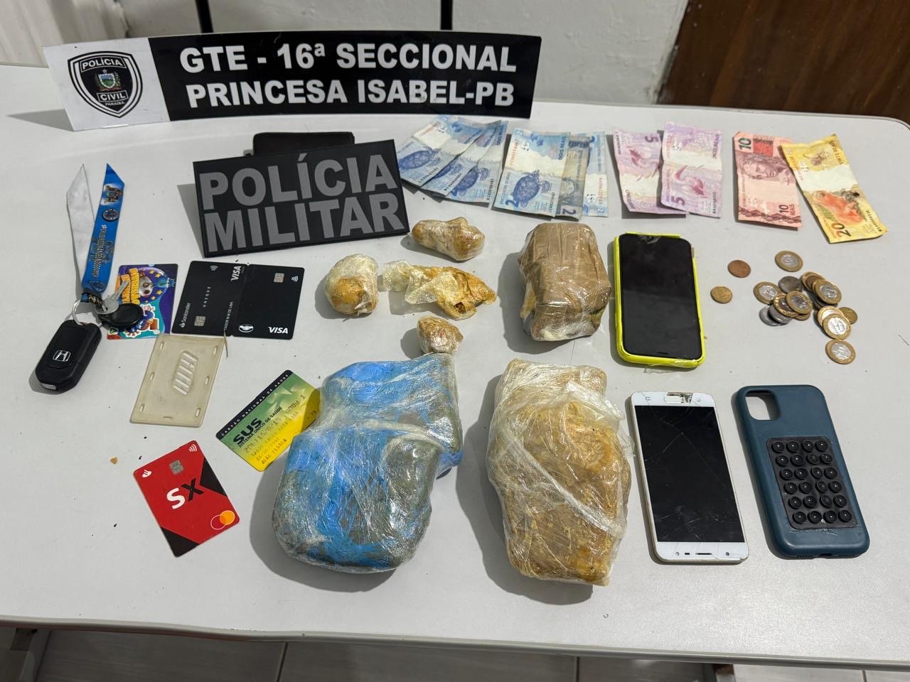 EM IMACULADA: Polícia Civil apreende cerca de 2 kg de crack e prende suspeito por tráfico de drogas