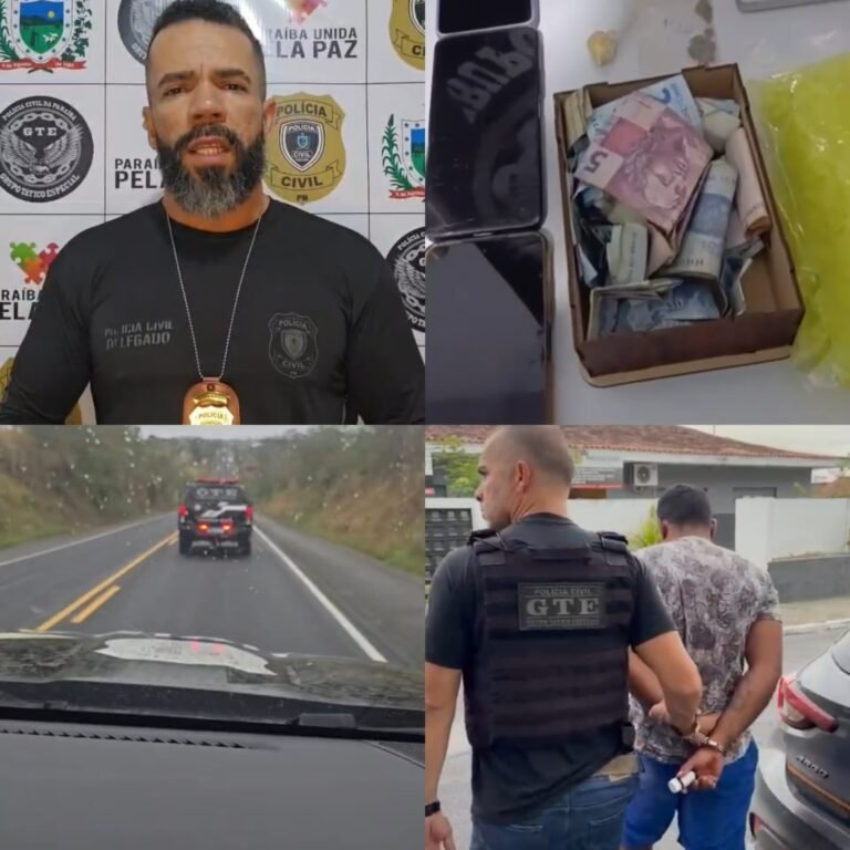 EM REMÍGIO: Polícia Civil prende homem em flagrante por tráfico de drogas e apreende munições