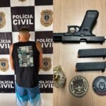 EM JOÃO PESSOA: Polícia Civil prende investigado por homicídio e apreende pistola adaptada para disparo em rajada